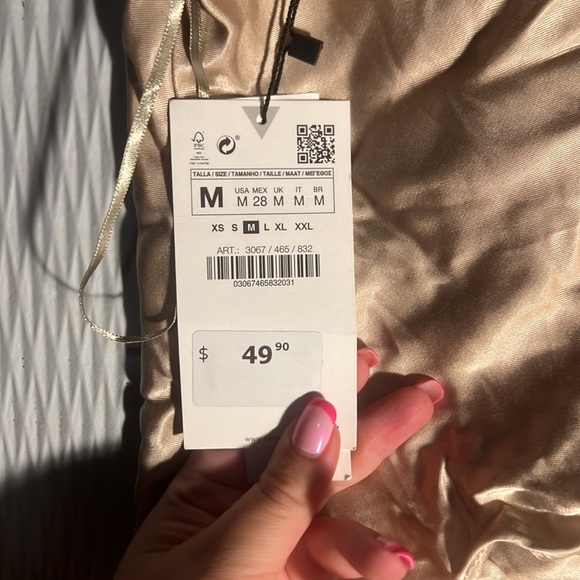 BNWT gold Zara top - Picture 4 of 4